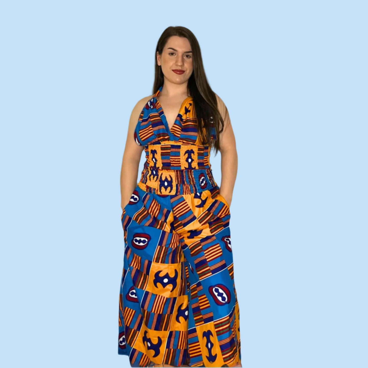 Haddi Halter Neck Top & Wide Leg Culottes