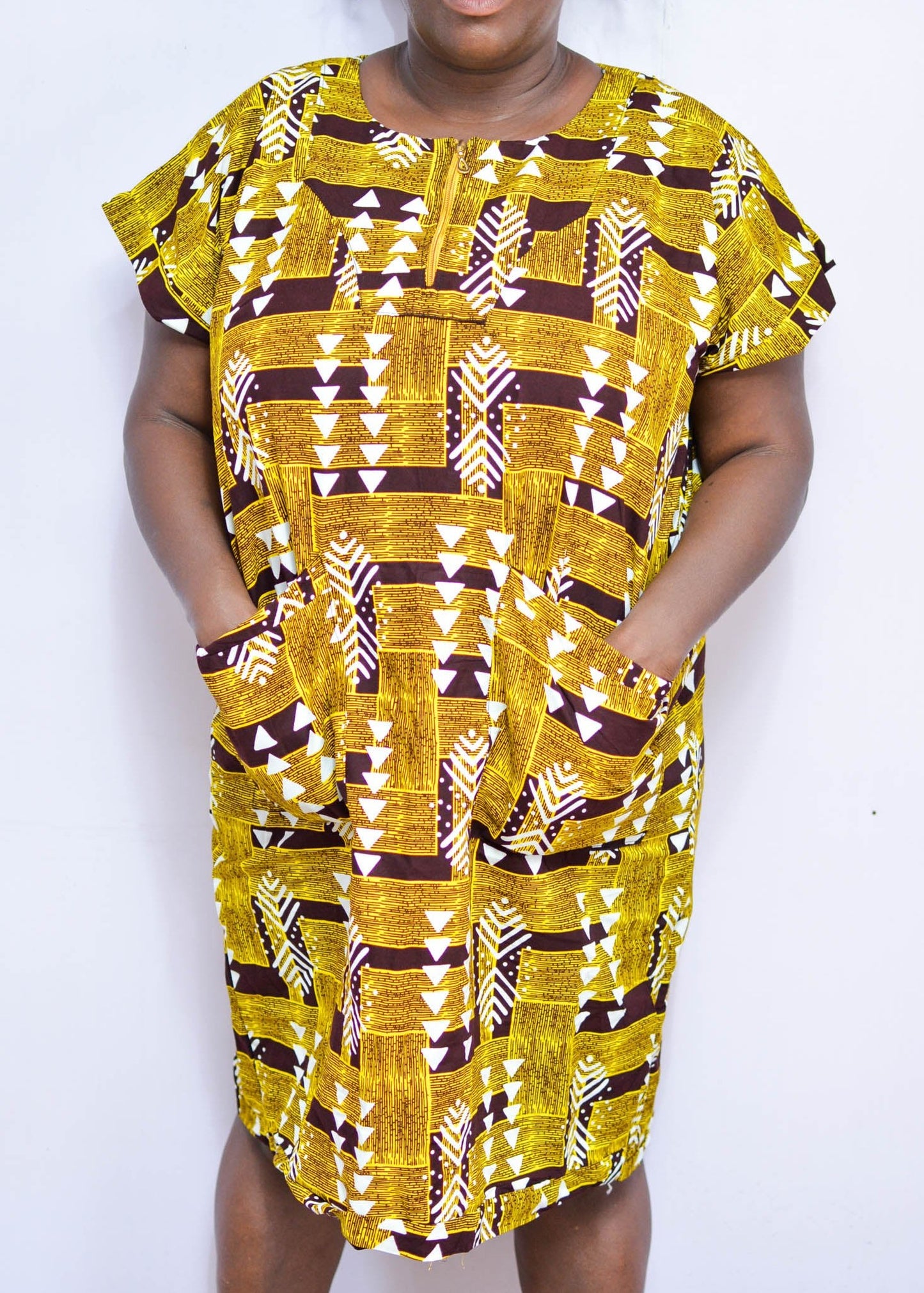 Kimara Two Pockets Straight Dress