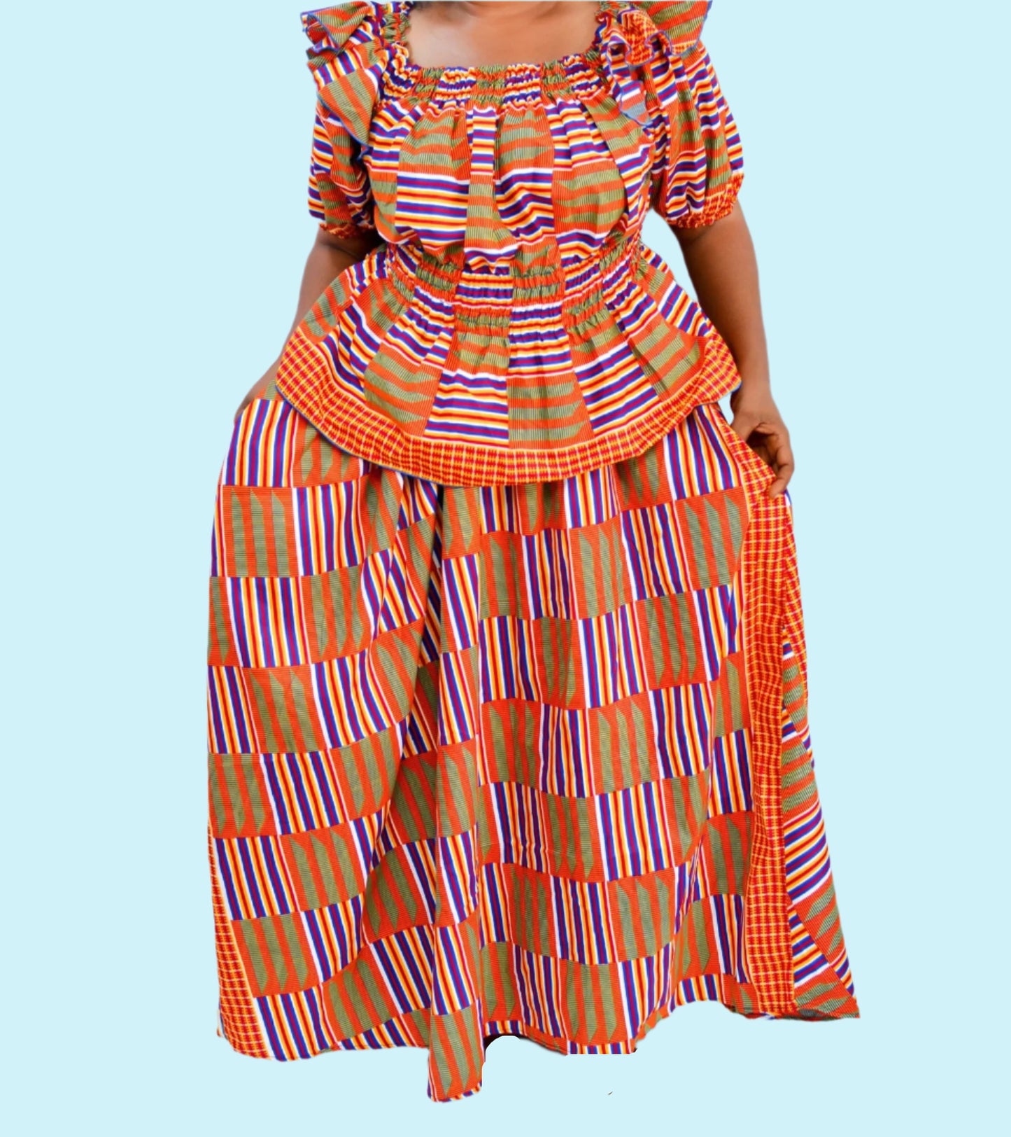 Kalifa Top Skirt & Scarf