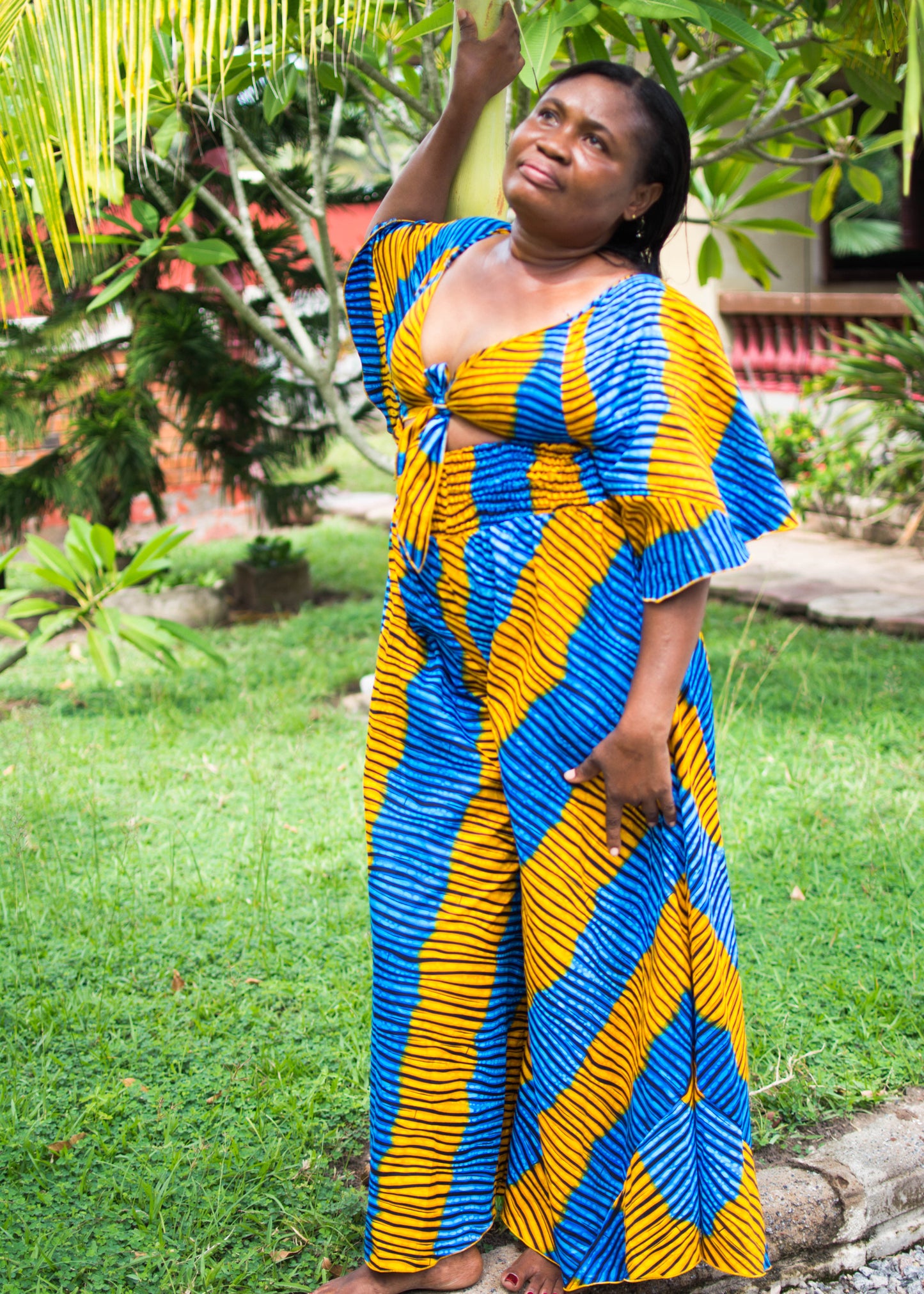 Na Tie Front Jumpsuit