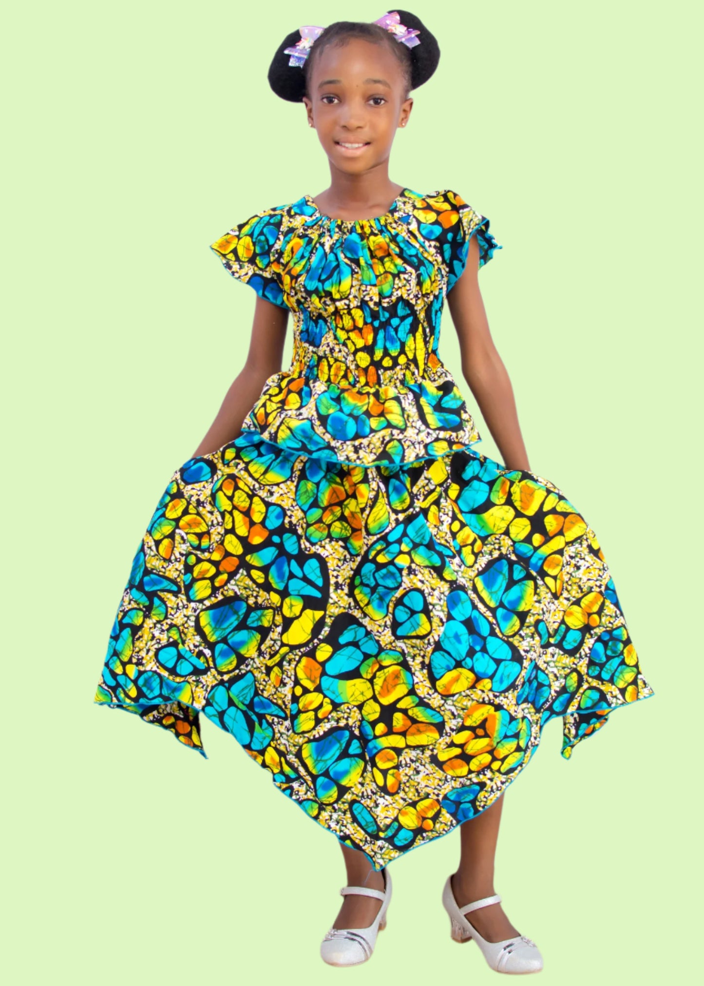 Soraya Batwing Top Pencil Skirt & Scarf