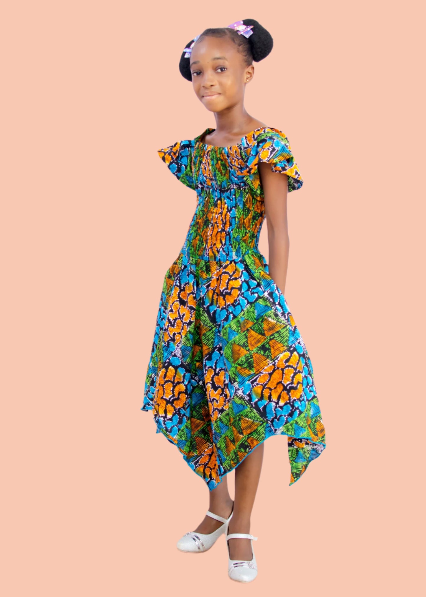 Oyin Batwing Top Pencil Skirt & Scarf