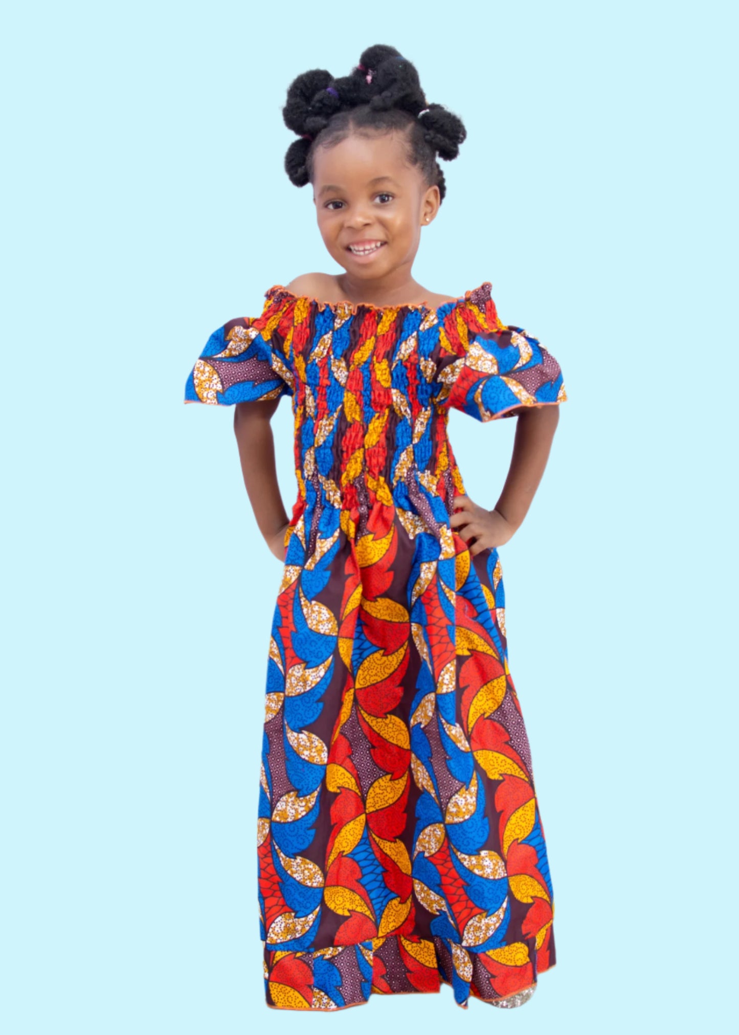 Ayanna Shirred Top Maxi Skirt & Scarf