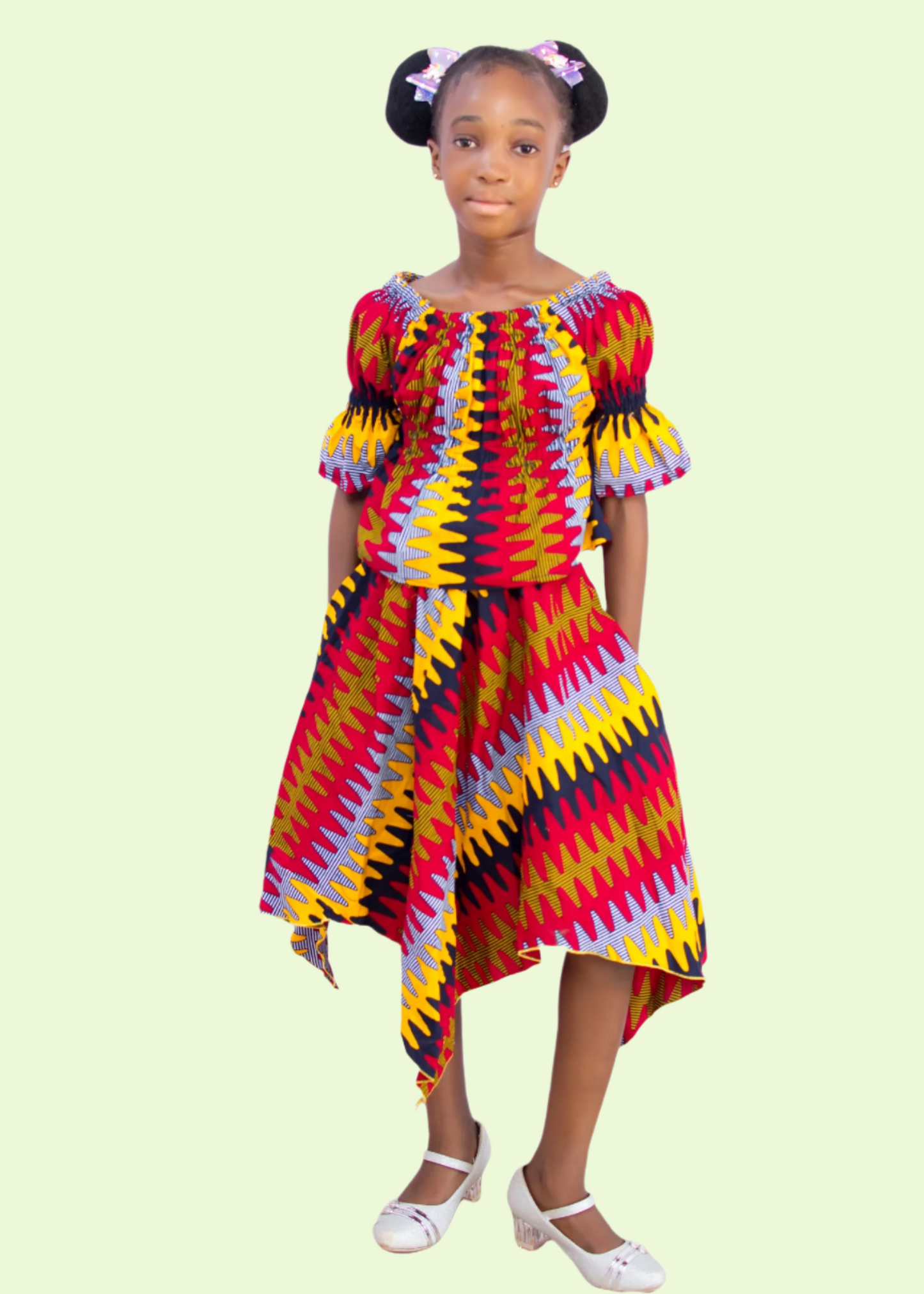 Angie Batwing Top and Pencil Skirt & Scarf