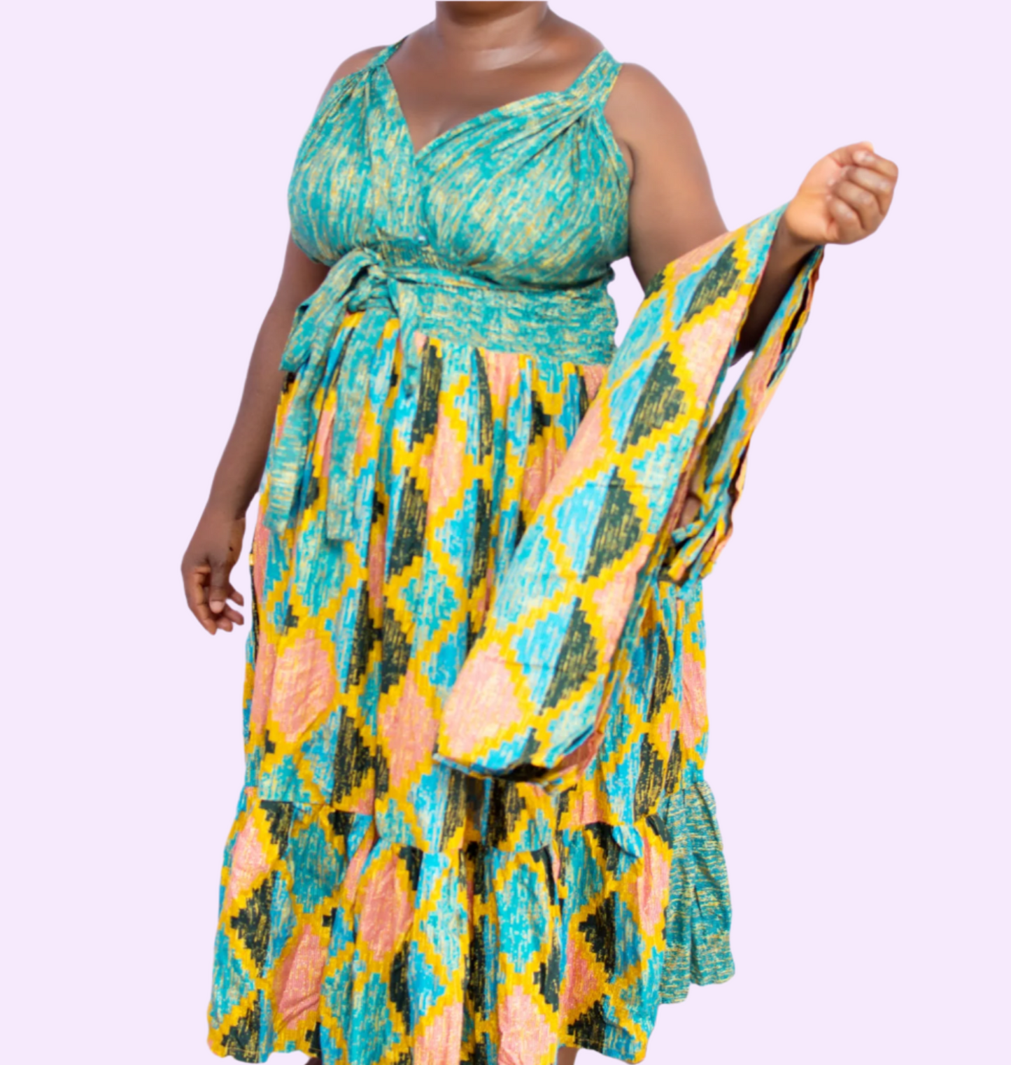 Glory Halterneck Dress & Scarf