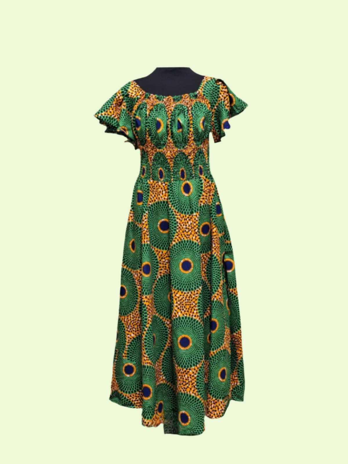 Falake Shirred Dress & Scarf