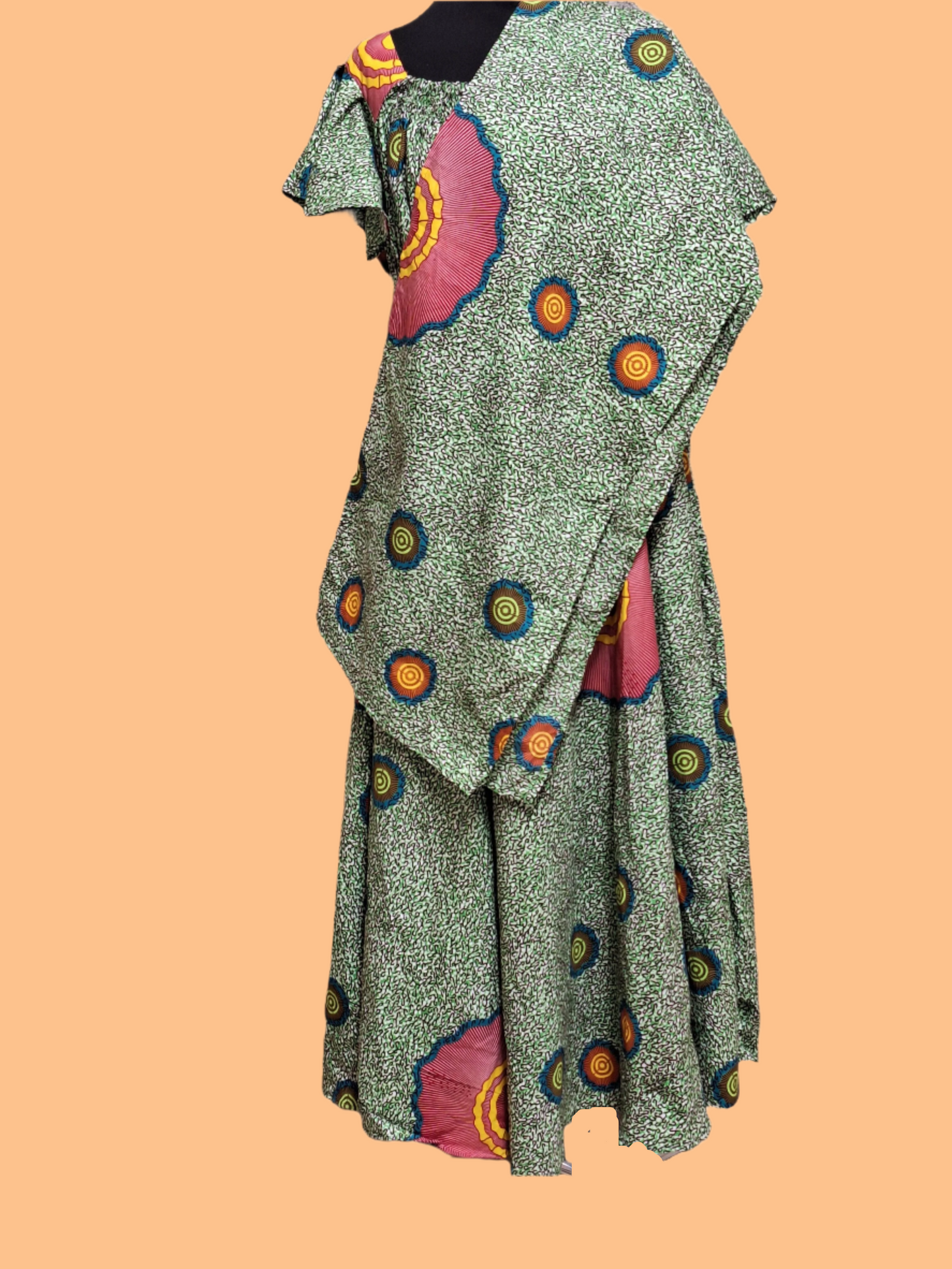 Ina Shirred Maxi Dress & Scarf