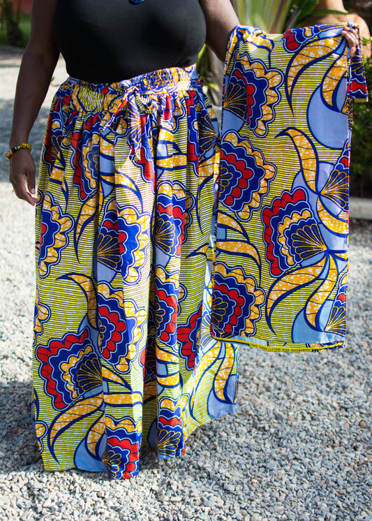 Katy Kaleidoscope Maxi Skirt & Scarf