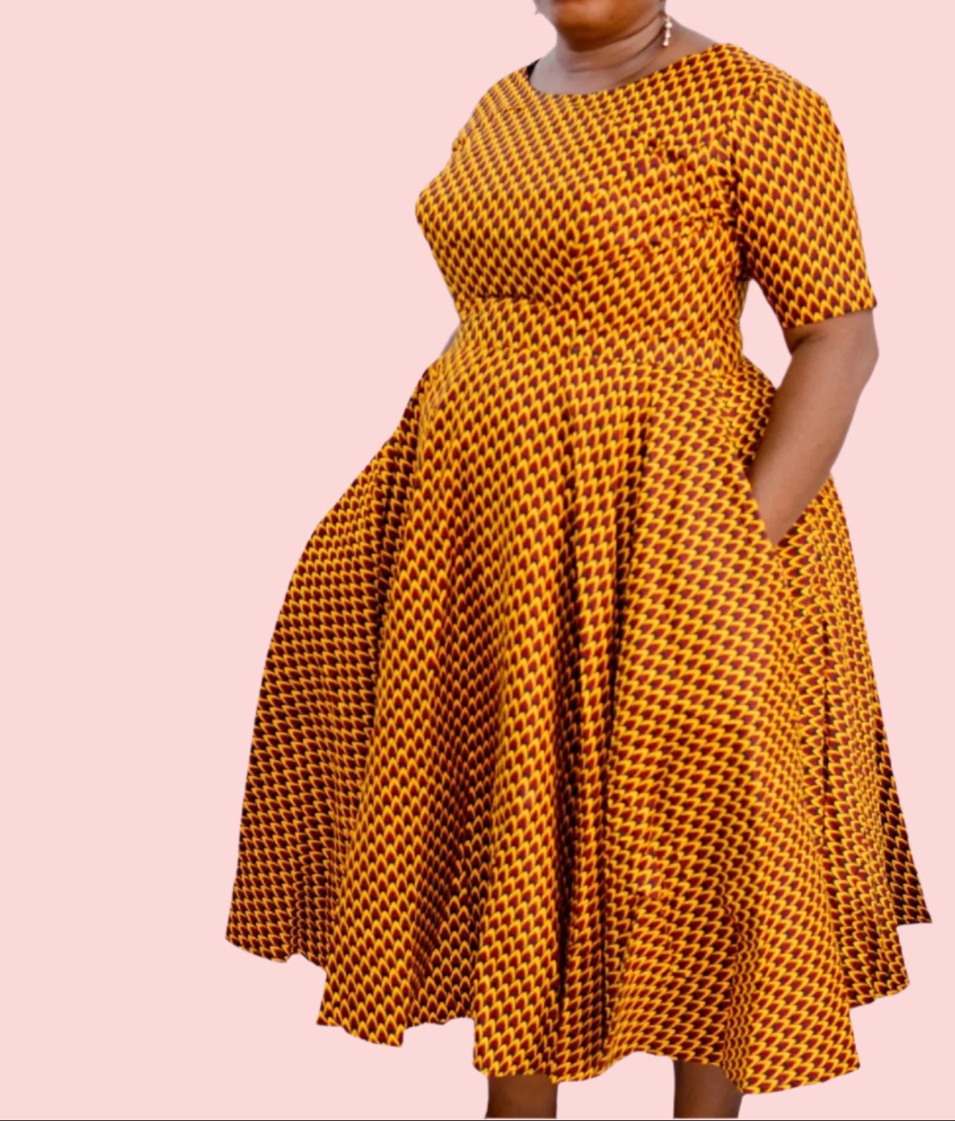 Samantha Fit and Flare Dress & Scarf